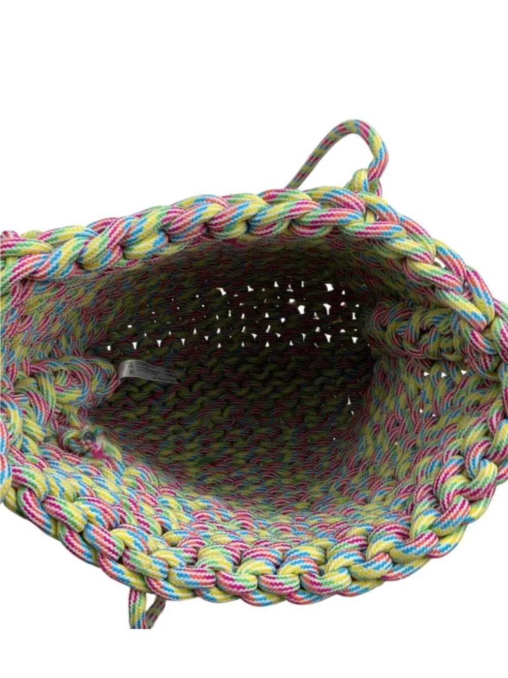 Urban Outfitters UO Zoya Rope Tote Bag Purse Blush Crochet